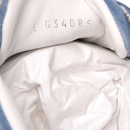 Chanel Suede Calfskin Sneakers 41 Sky Blue 8 of 13