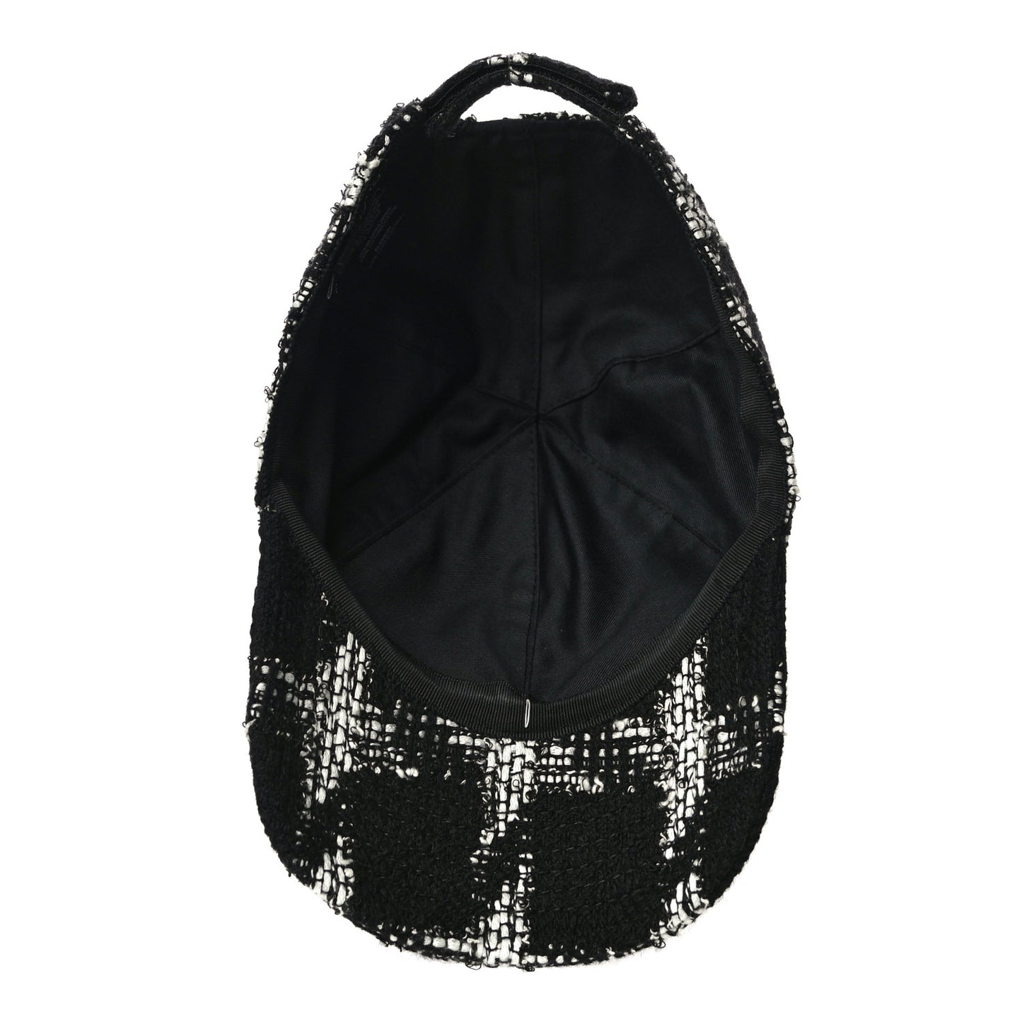 Tweed CC Cap Hat S Black White