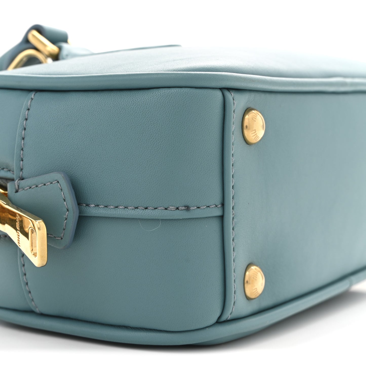 Calfskin Regular Arcadie Top Handle Bag Aqua
