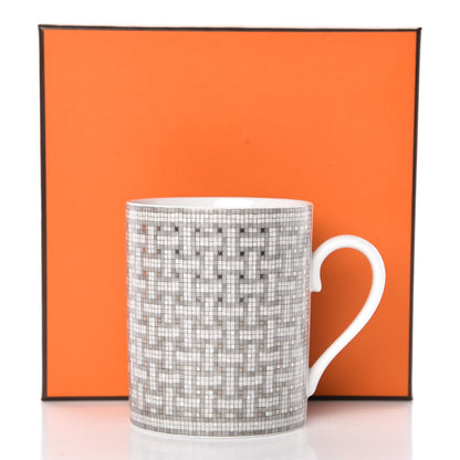 Hermes Porcelain Mosaique au 24 Mug Platinum 6 of 6