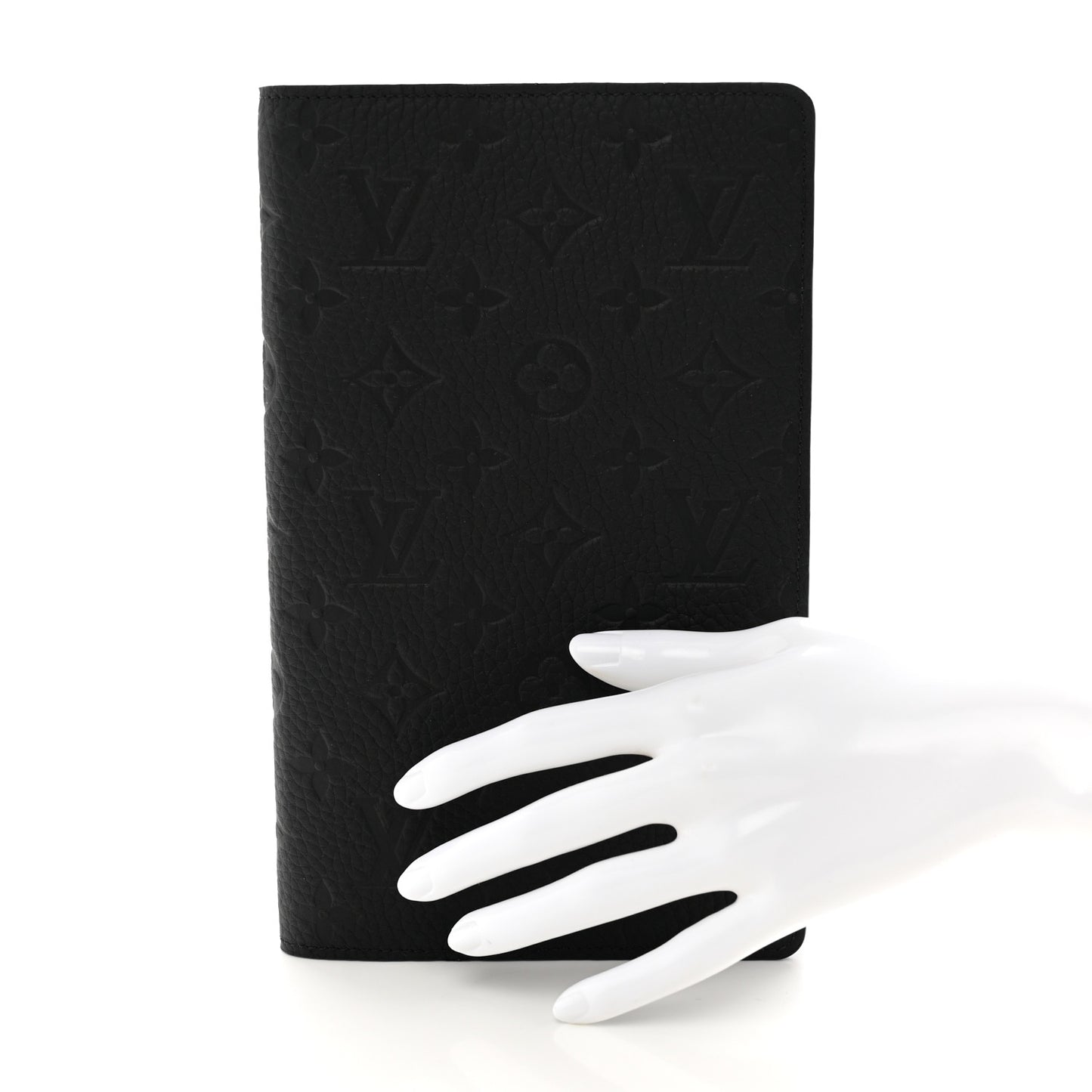 Taurillon Monogram Emily Notebook Cover MM Black