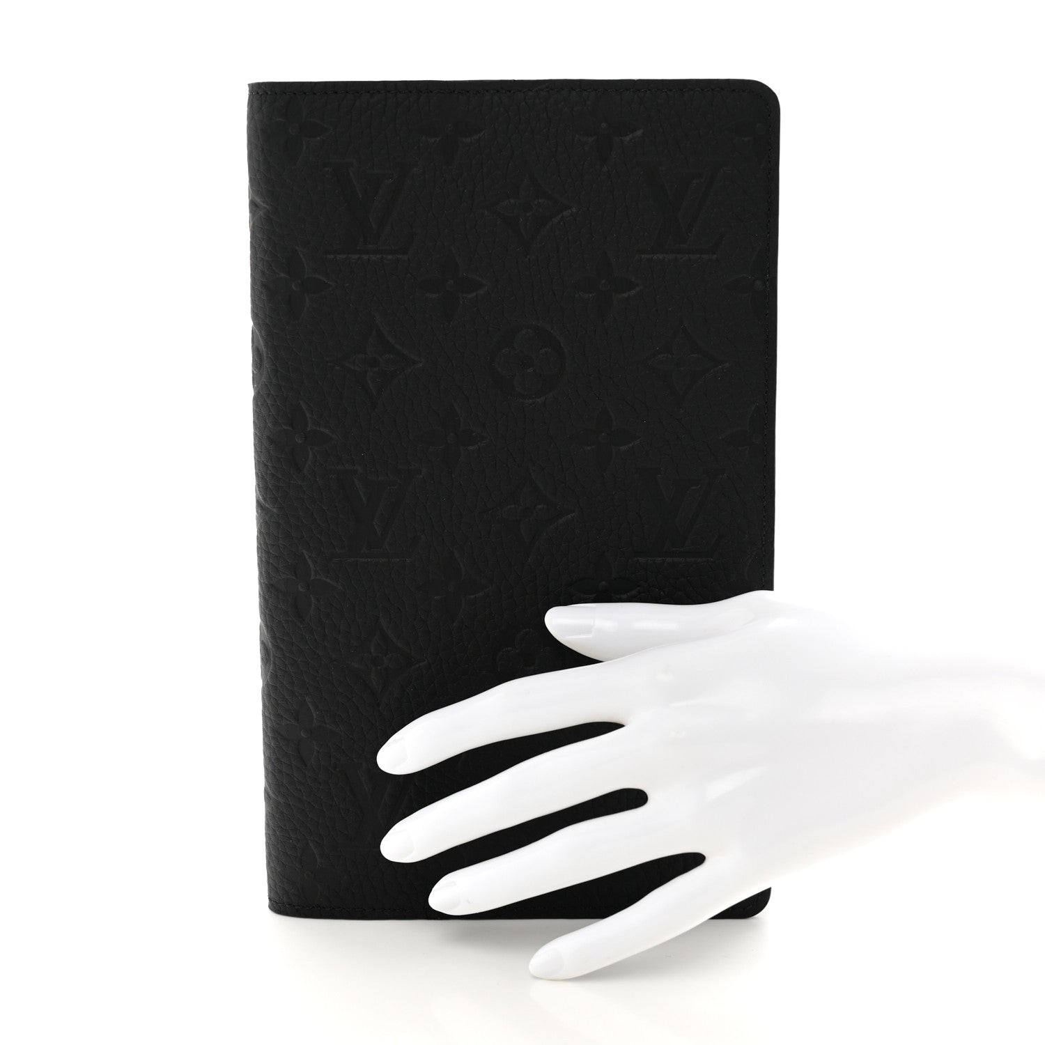 Louis Vuitton Taurillon Monogram Emily Notebook Cover MM Black 2 of 6