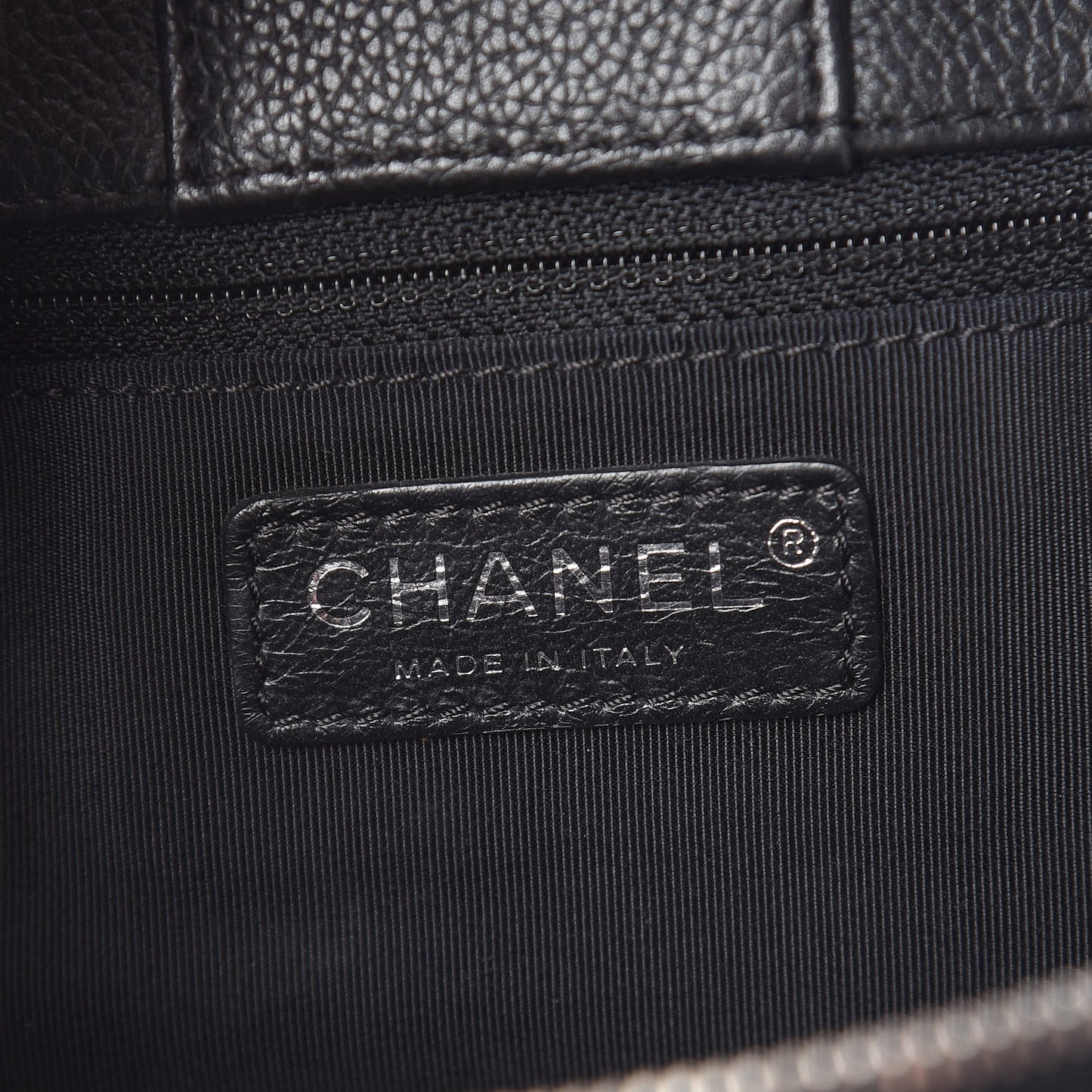 Calfskin Cerf Shopper Tote Black