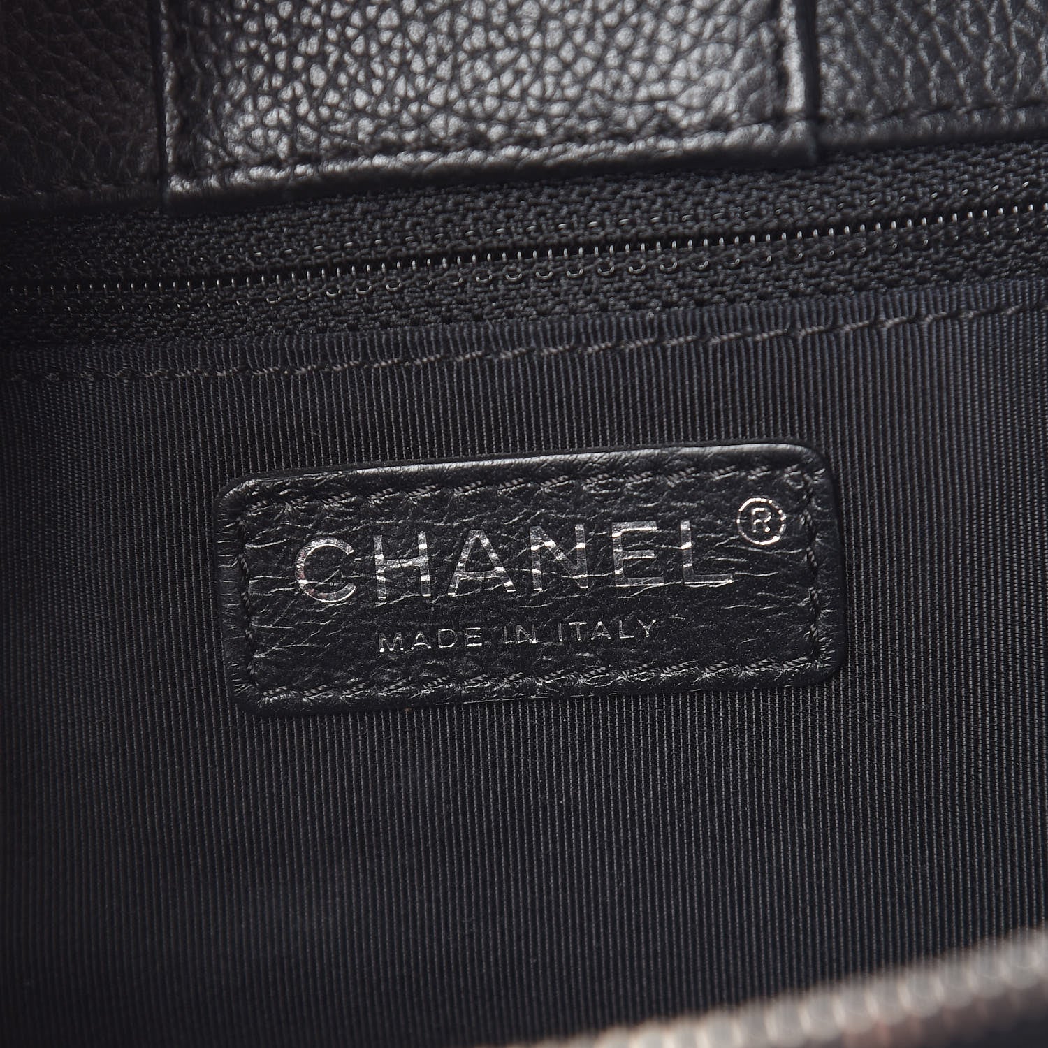 Chanel Calfskin Cerf Shopper Tote Black 7 of 14