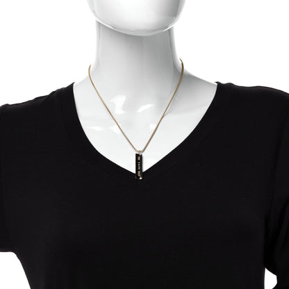 Tiffany 18K Yellow Gold 1837 Bar Pendant Necklace 2 of 6