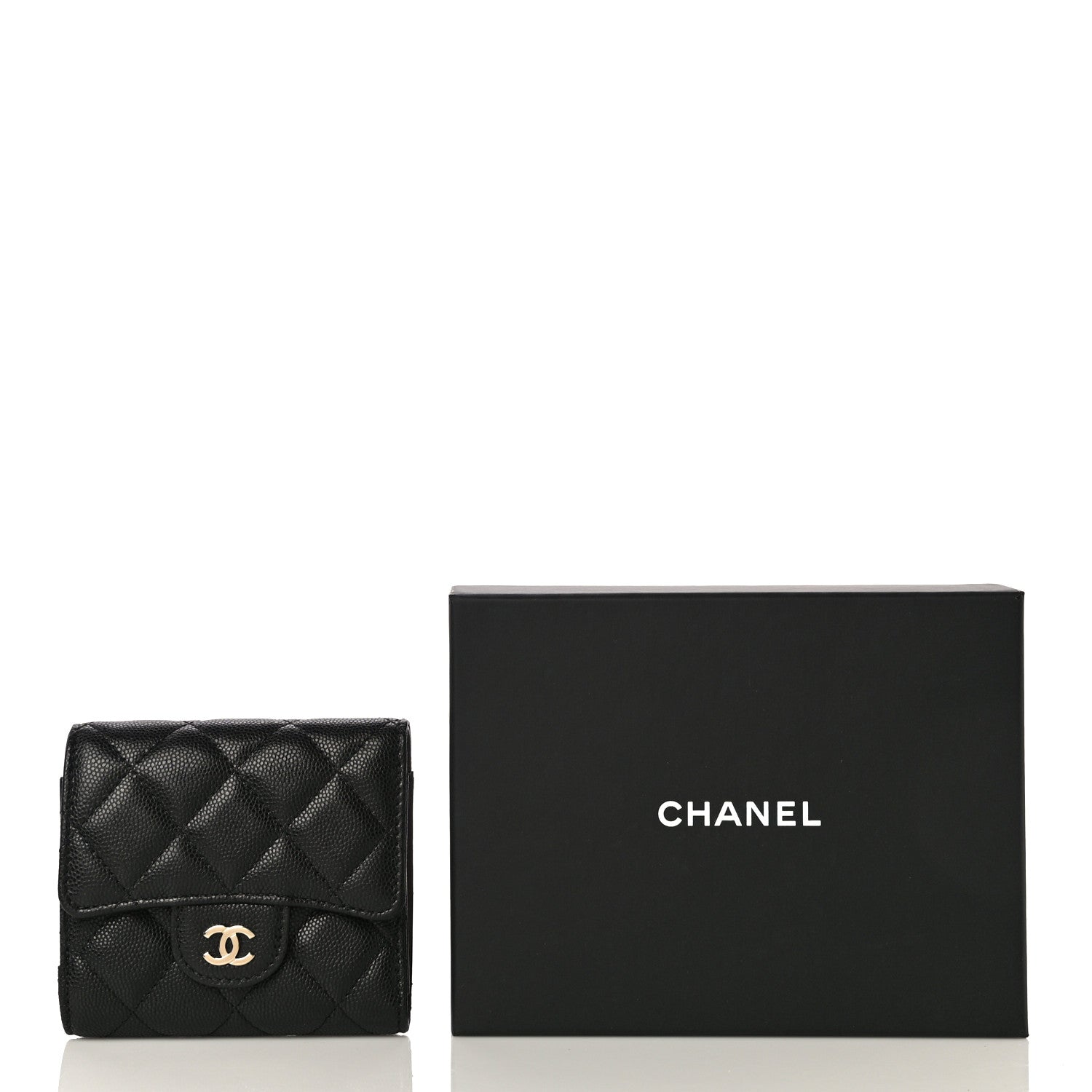 Chanel Caviar Quilted Small Flap Wallet Black 12 of 12