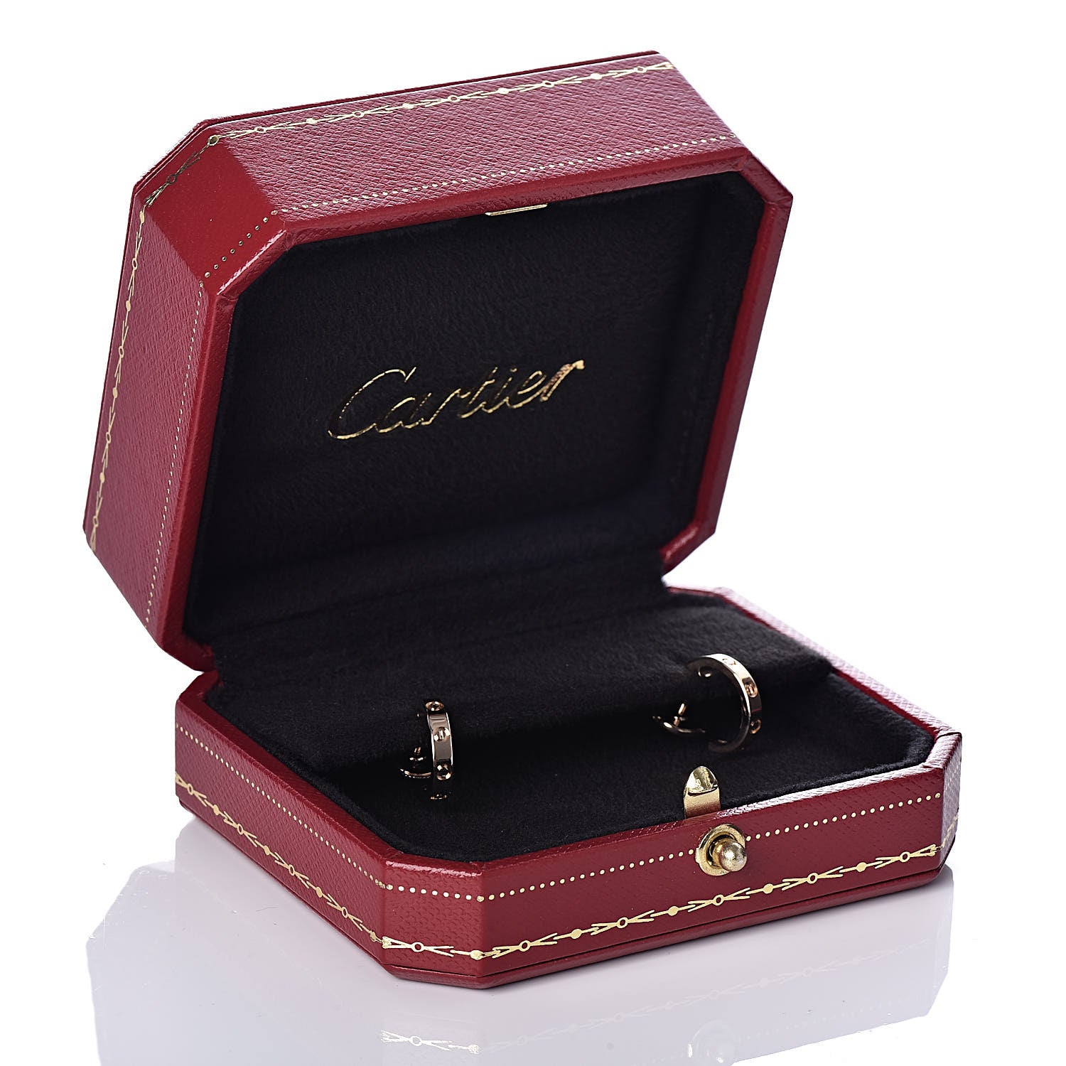 Cartier 18K Pink Gold Small LOVE Hoop Earrings 6 of 6