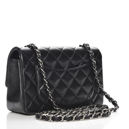 Chanel Lambskin Quilted Mini Rectangular Flap Black 3 of 8