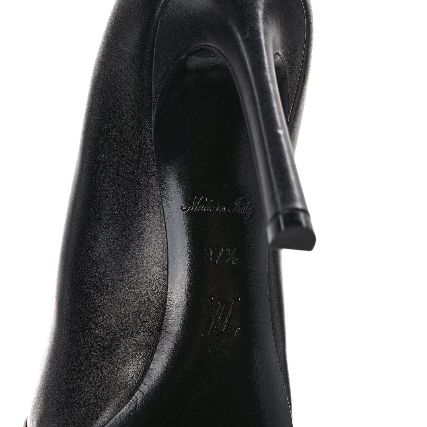Louis Vuitton Monogram Studded Cherie Pumps 37.5 Black 7 of 8