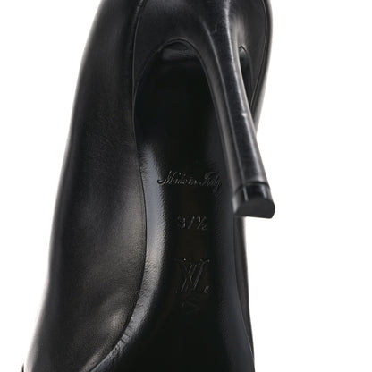 Louis Vuitton Monogram Studded Cherie Pumps 37.5 Black 7 of 8