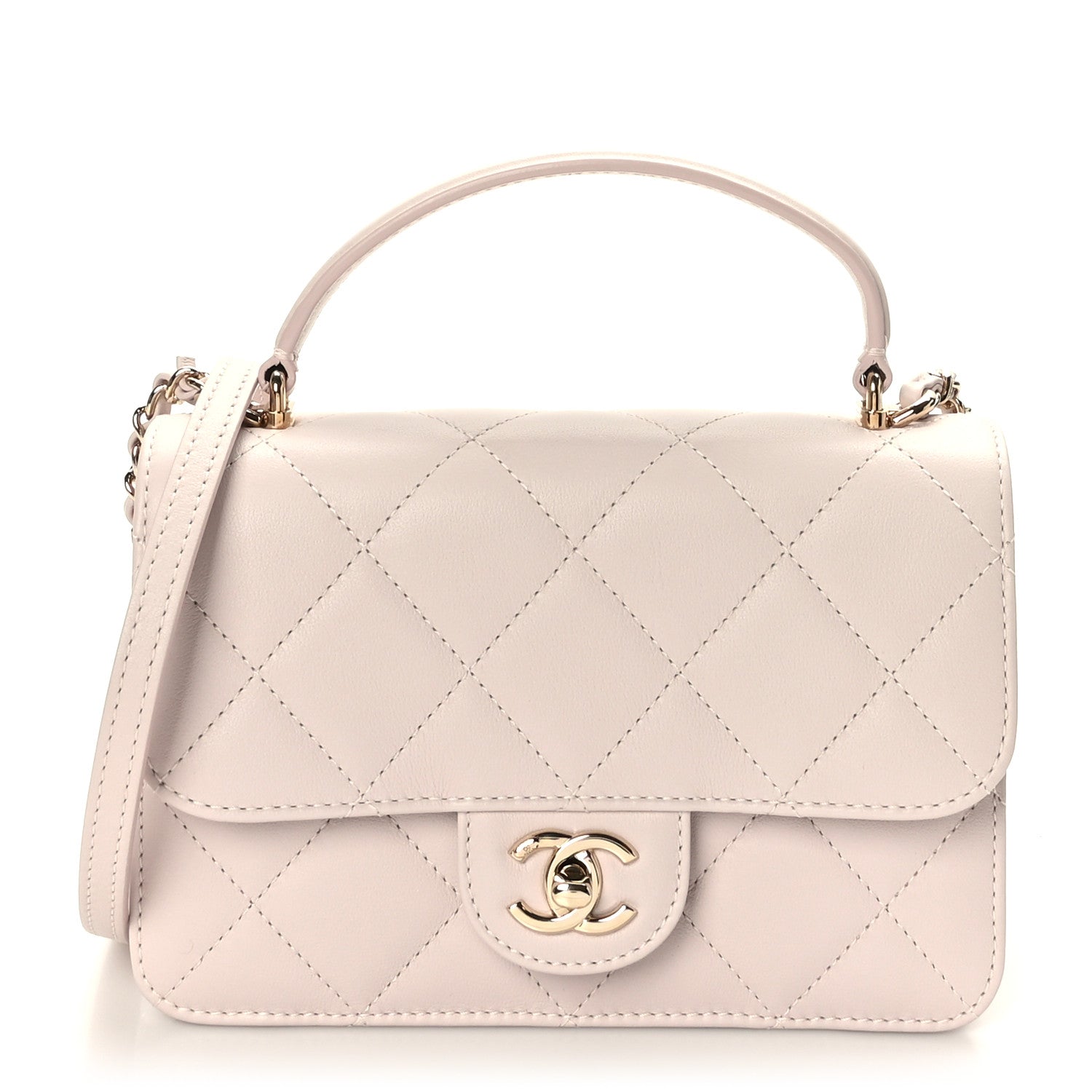 Chanel Calfskin Quilted Coco Lady Flap Light Purple 1 of 10