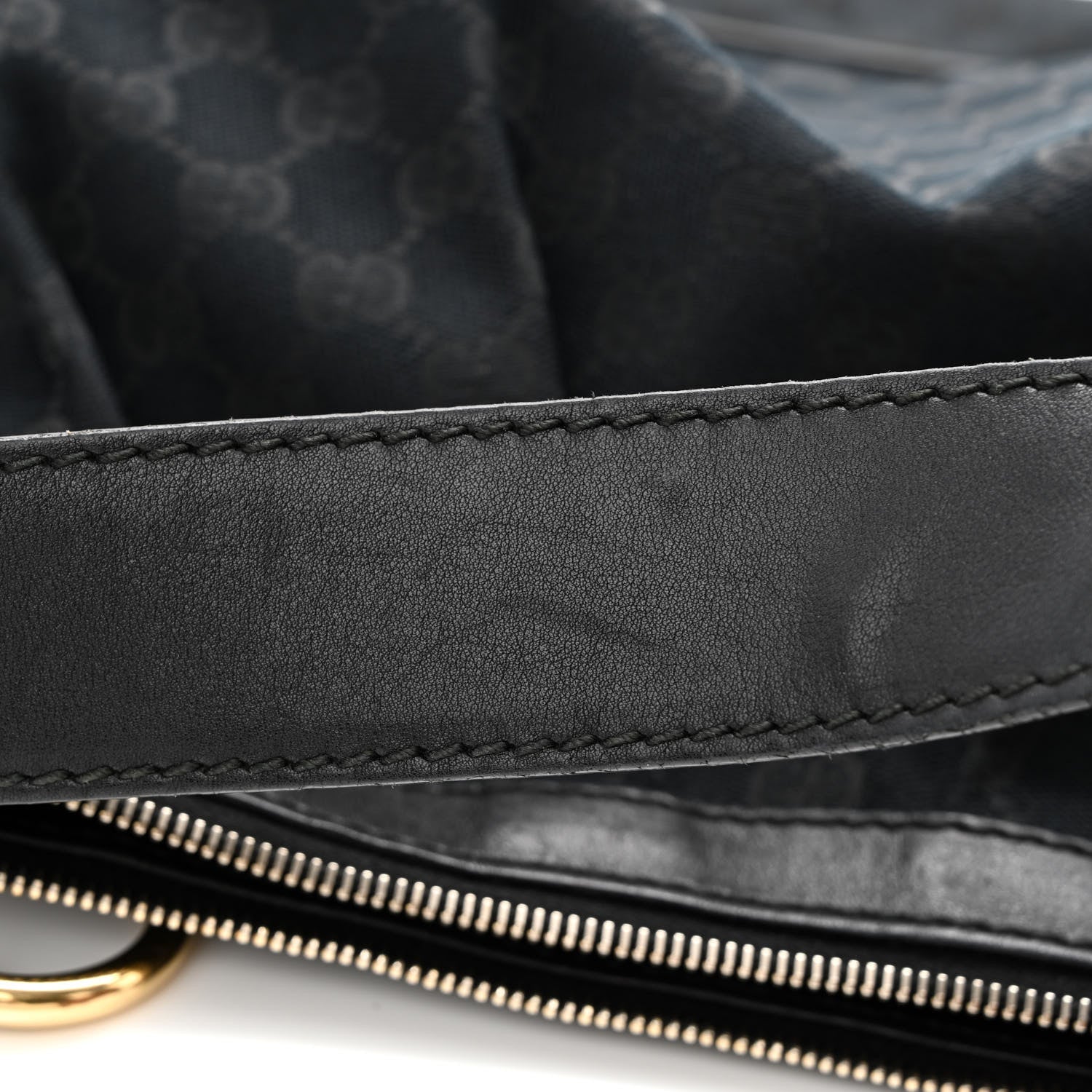 Gucci Monogram Medium Sukey Hobo Black 15 of 16