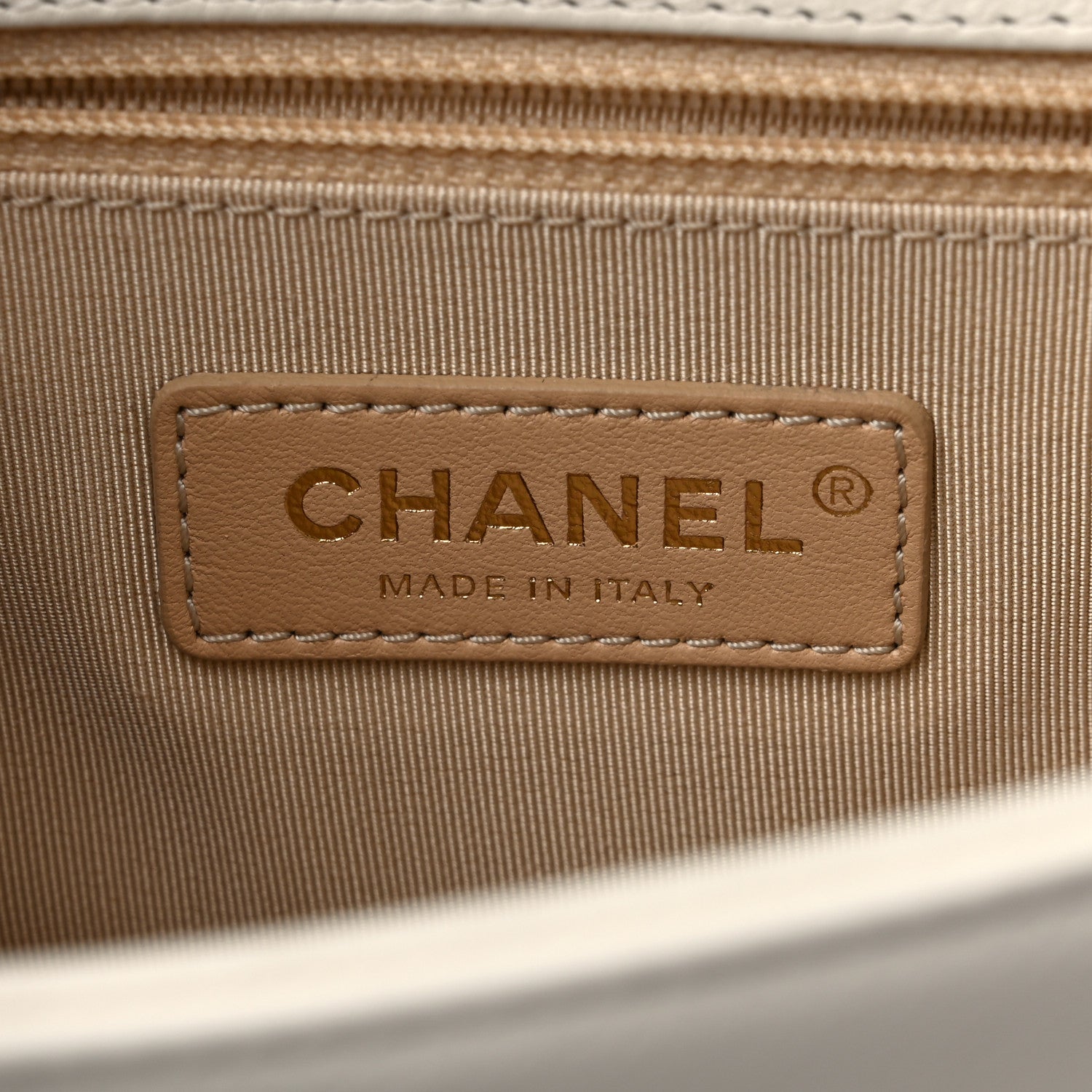 Chanel Grained Calfskin Quilted Small Label Click Flap Bag White 6 of 9