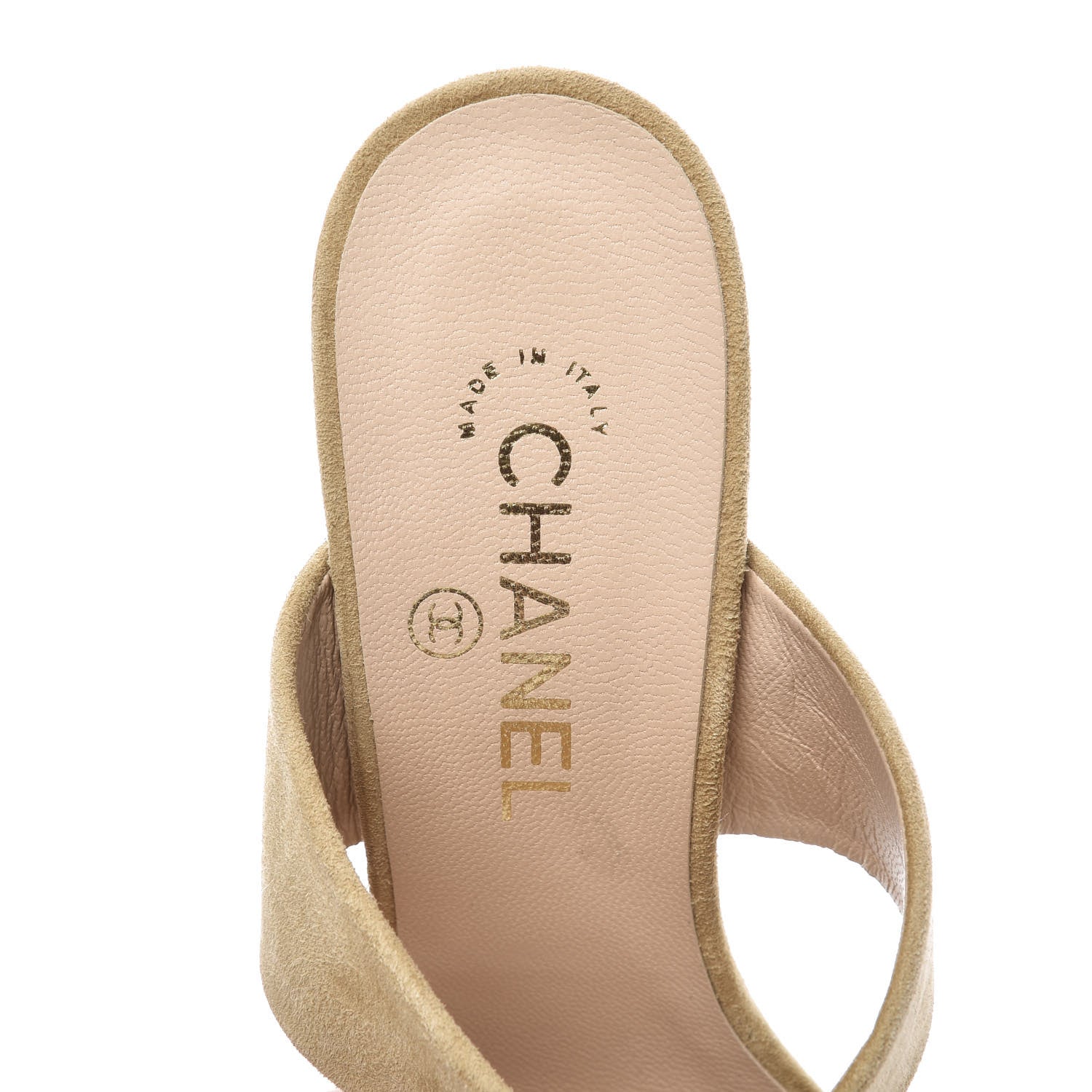 Chanel Suede Kid Pearl Mules 39 Beige 8 of 11