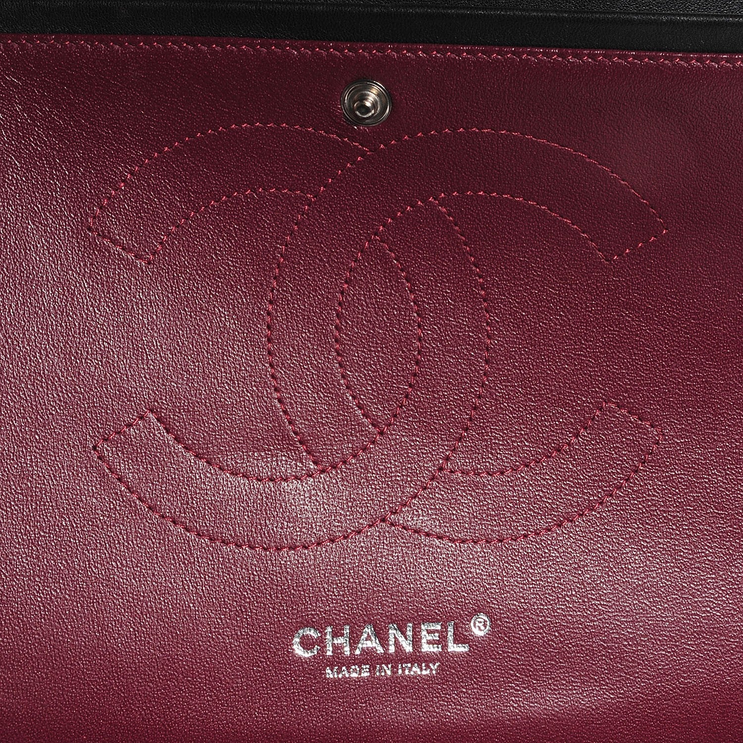 Chanel Lambskin Quilted Jumbo Double Flap Black 7 of 10
