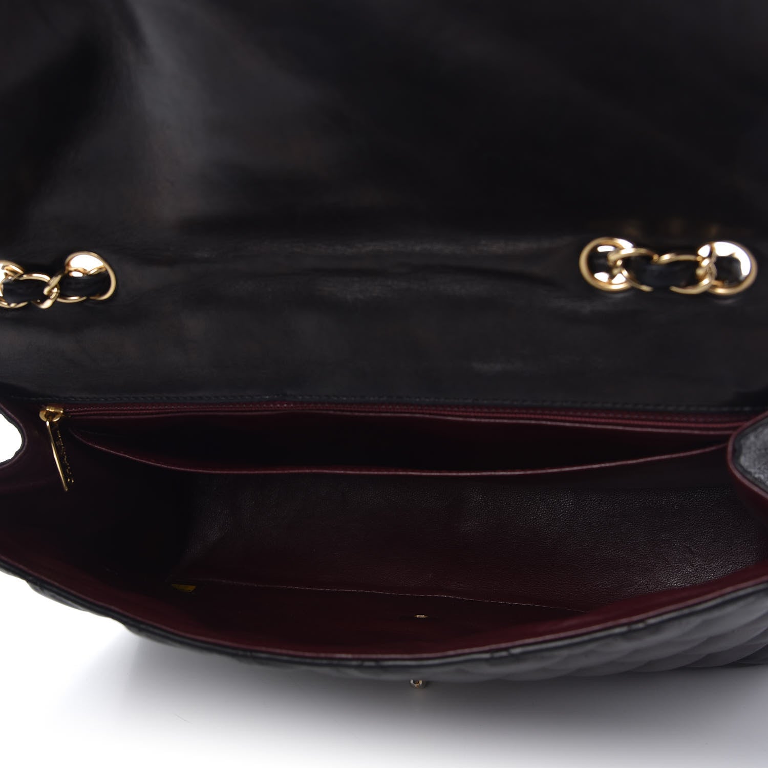 Chanel Lambskin Quilted Jumbo Single Flap Black 5 of 12