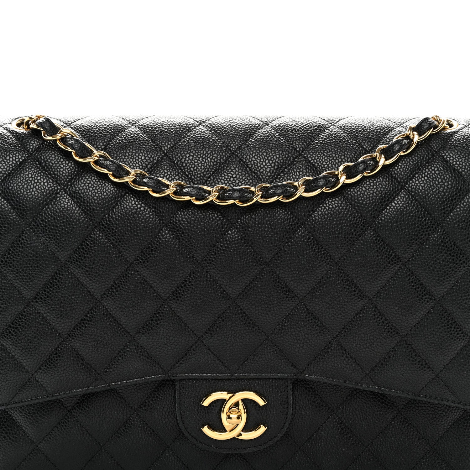 Chanel Caviar Quilted Maxi Double Flap Black 8 of 10