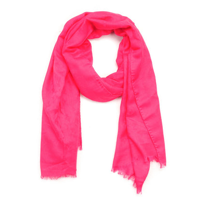 Louis Vuitton Cashmere Wool Silk Monogram Stole Fuchsia 1 of 6