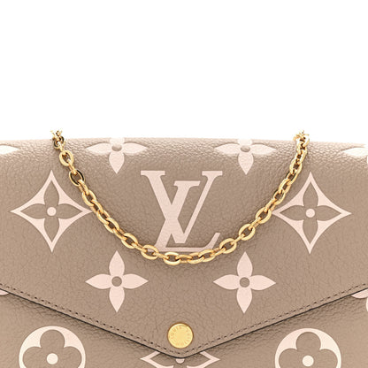 Louis Vuitton Empreinte Monogram Giant Felicie Pochette Tourterelle Creme 8 of 12