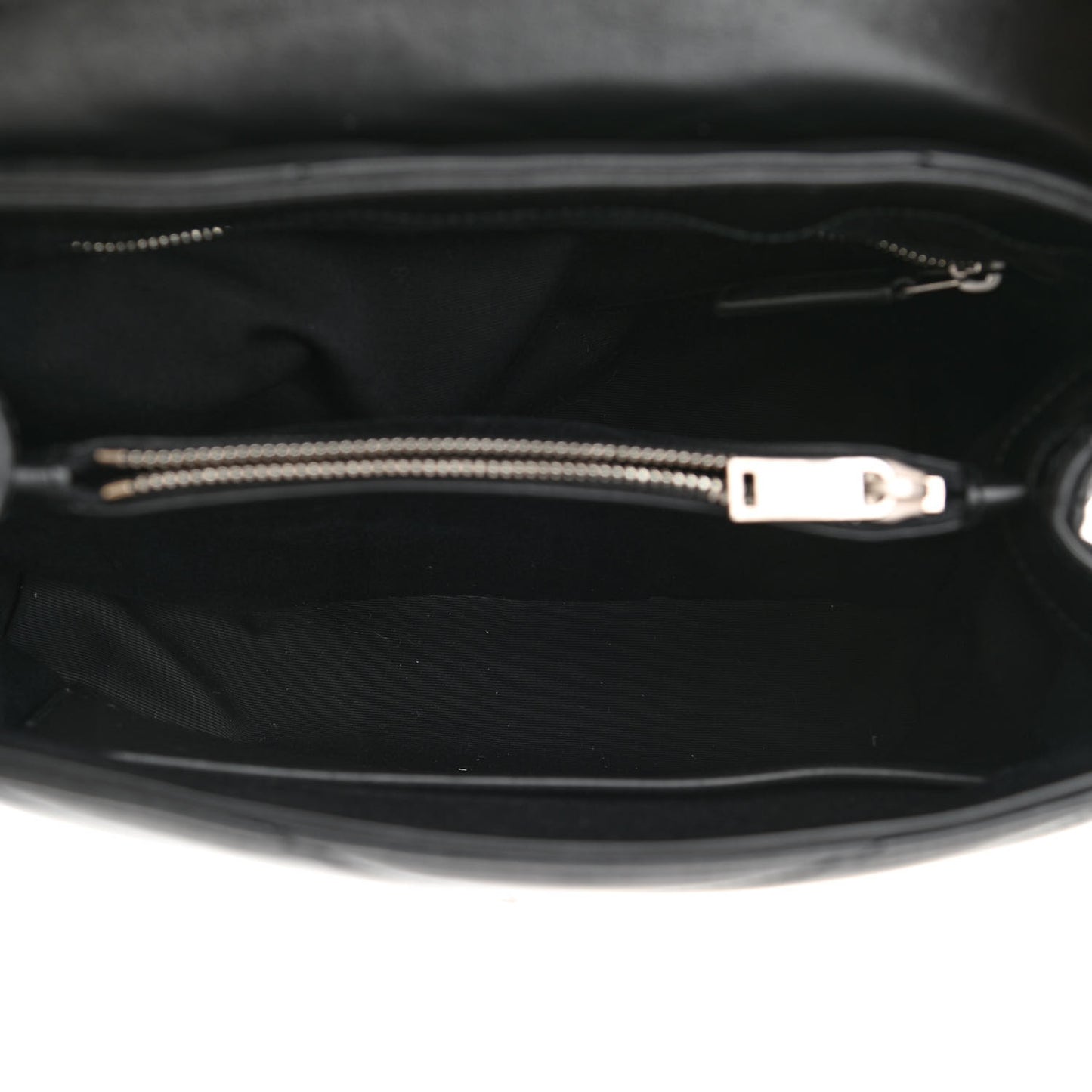 Calfskin Y Quilted Monogram Medium Loulou Satchel Black