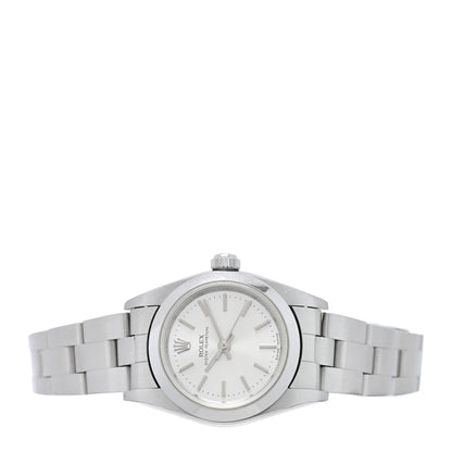 Rolex Stainless Steel 24mm Oyster Perpetual Watch Silver 76080 2 of 5