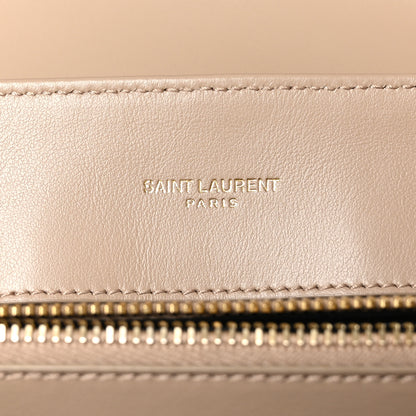 Saint Laurent Calfskin Y Quilted Monogram Medium Loulou Chain Satchel Dark Beige 7 of 12