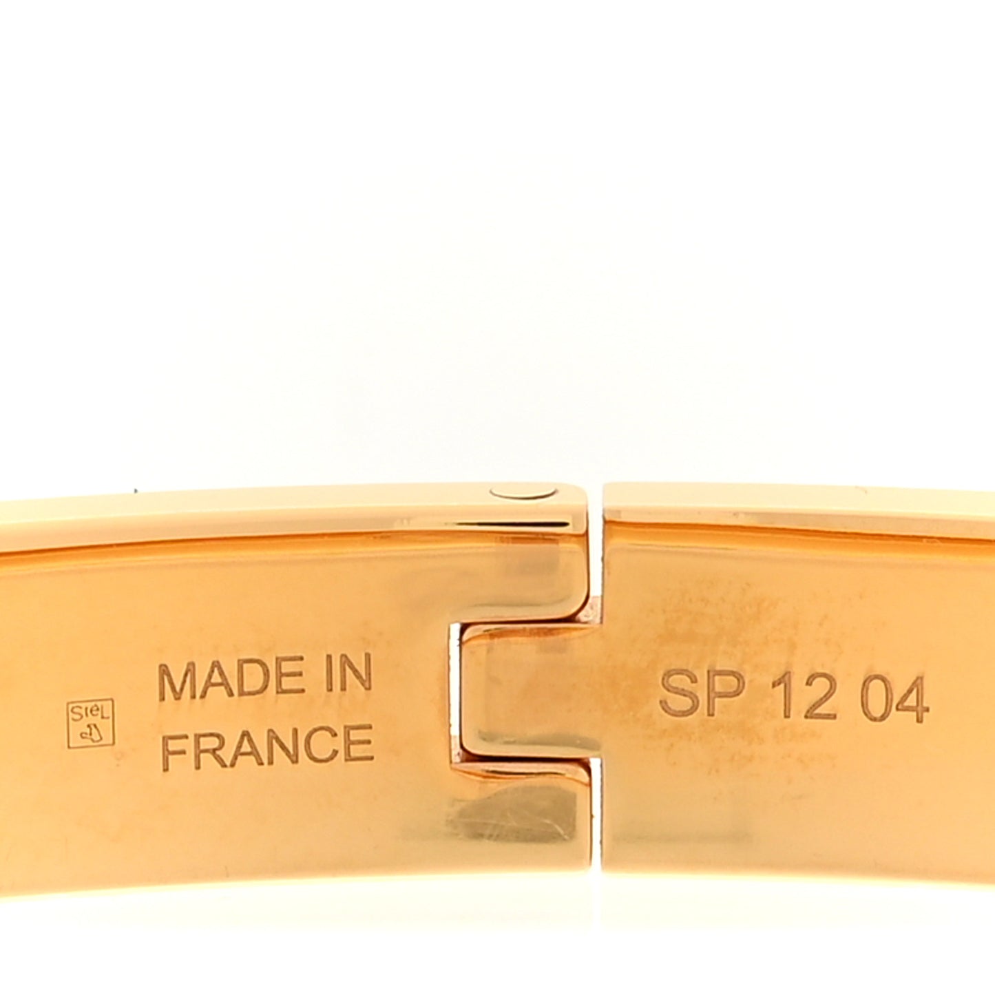 Enamel Mini Clic Kelly Bracelet Creme
