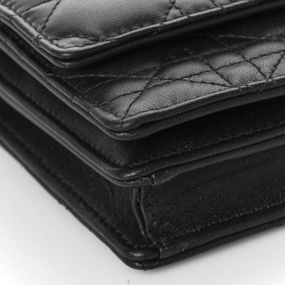 Christian Dior Lambskin Lady Dior Top Handle Clutch Black 7 of 9