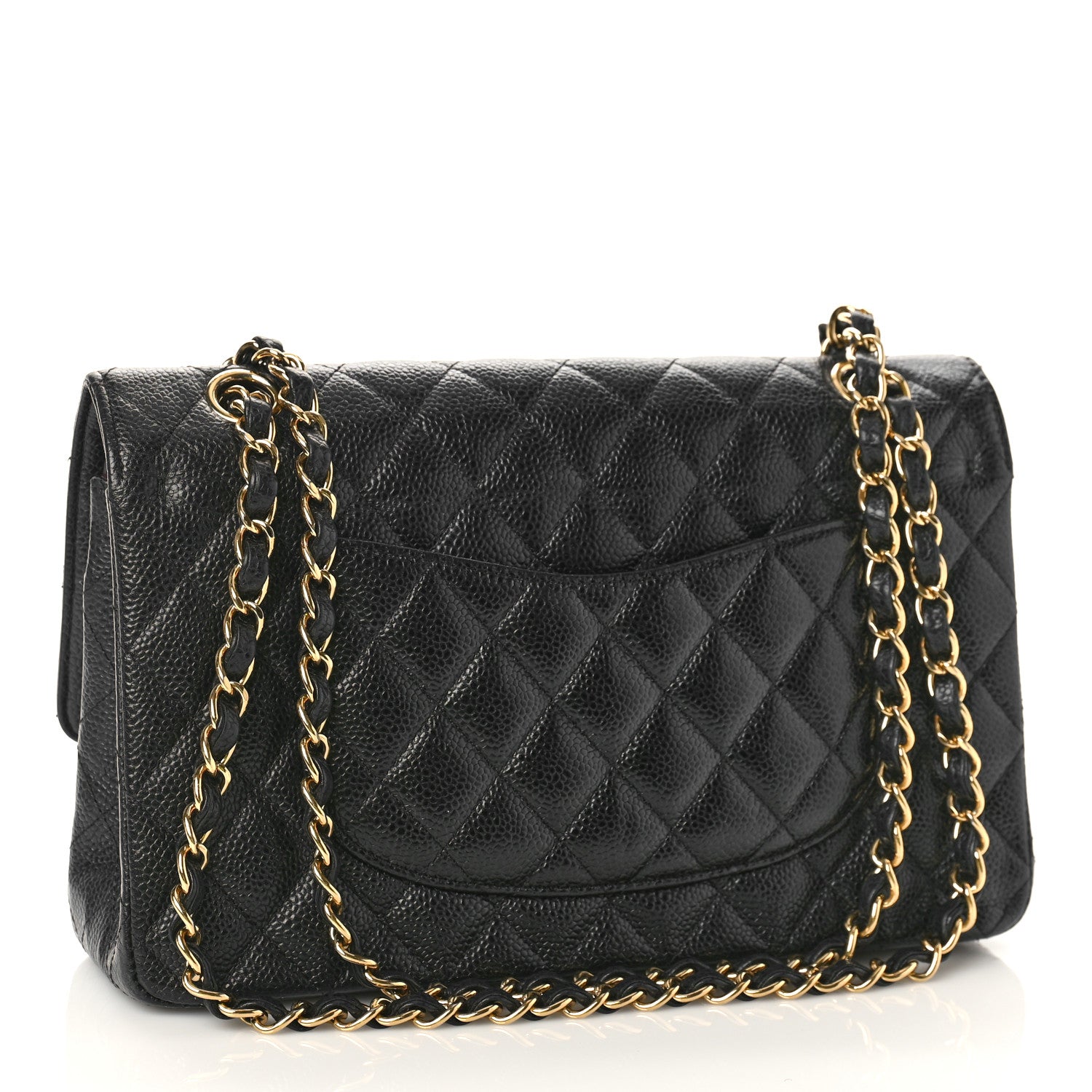 Chanel Caviar Quilted Medium Double Flap Black 2 of 12