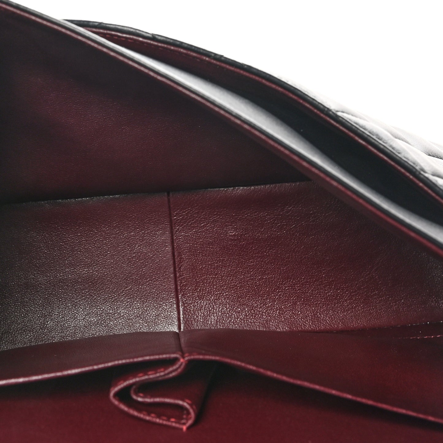 Lambskin Quilted Jumbo Double Flap Black