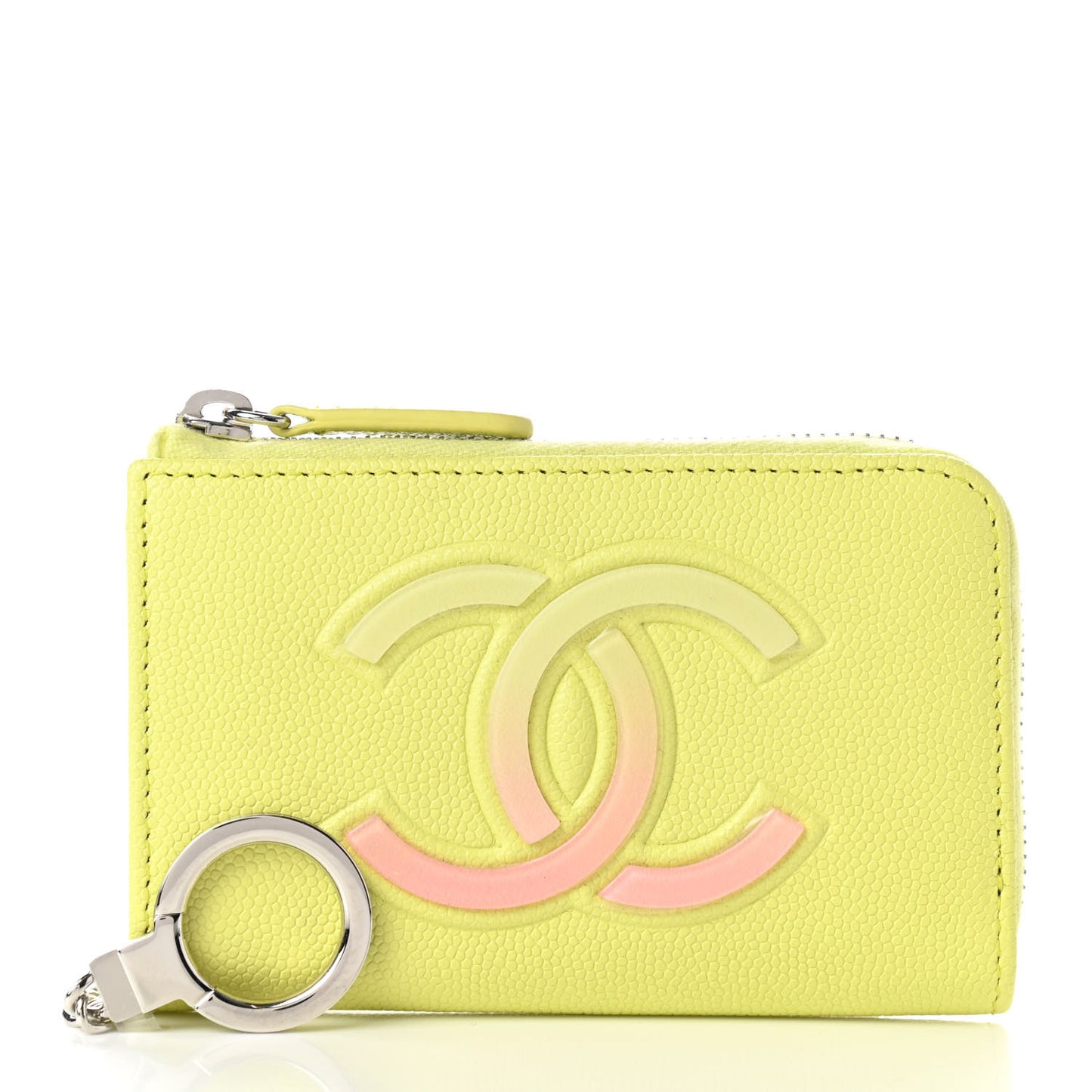 Caviar Key Holder Case Light Pink Light Green