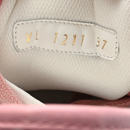 Louis Vuitton Denim Monogram Squad Sneakers 37 Pink 7 of 8