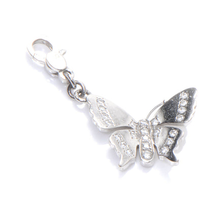 Louis Vuitton 18K White Gold Diamond Butterfly Charm Pendant 1 of 3