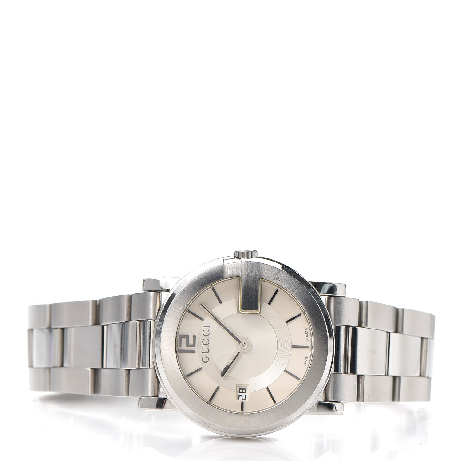 Gucci Stainless Steel 36mm G-Round Quartz Watch 2 of 6