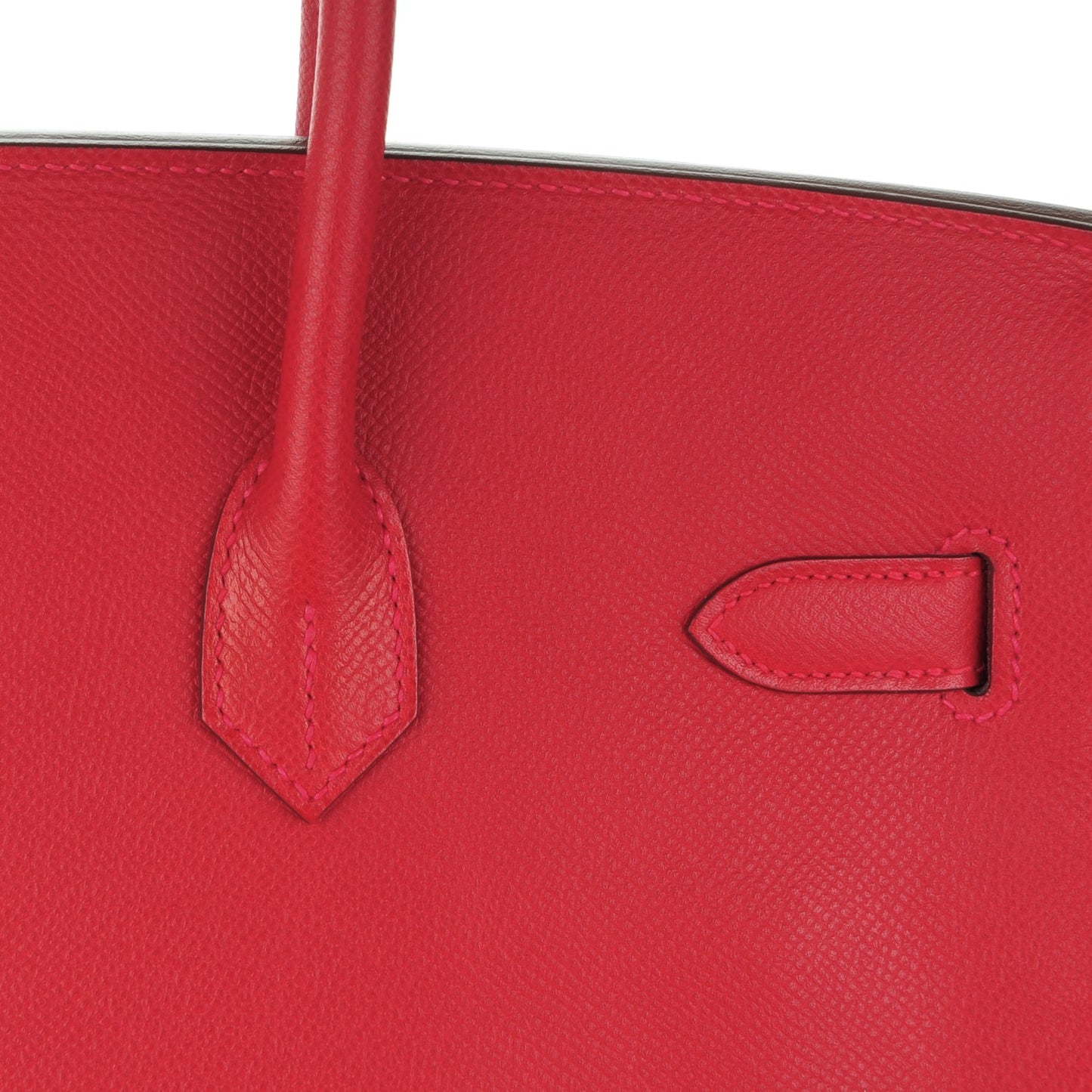 Epsom Birkin 35 Rouge Casaque