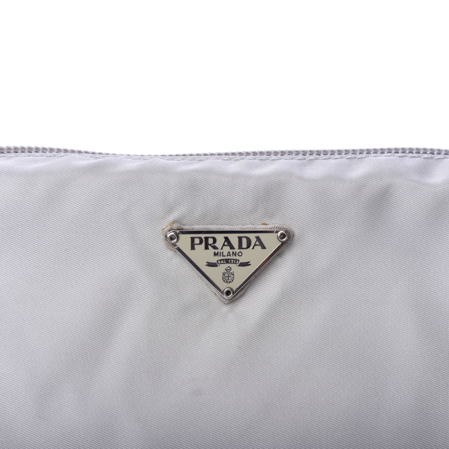 Prada Nylon Vela Cosmetic Pouch Cristallo 7 of 7