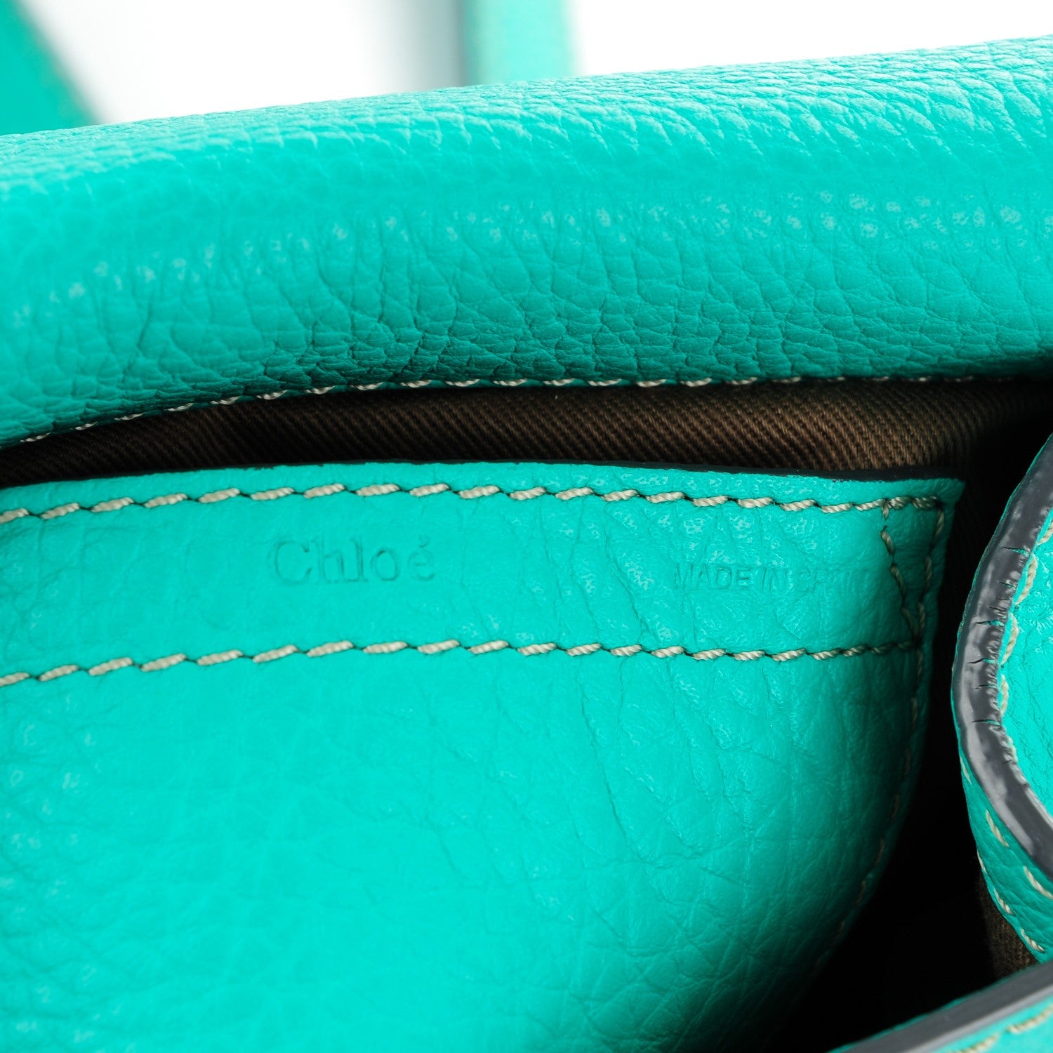 Chloe Calfskin Mini Marcie Round Crossbody Bag Jade Green 6 of 8
