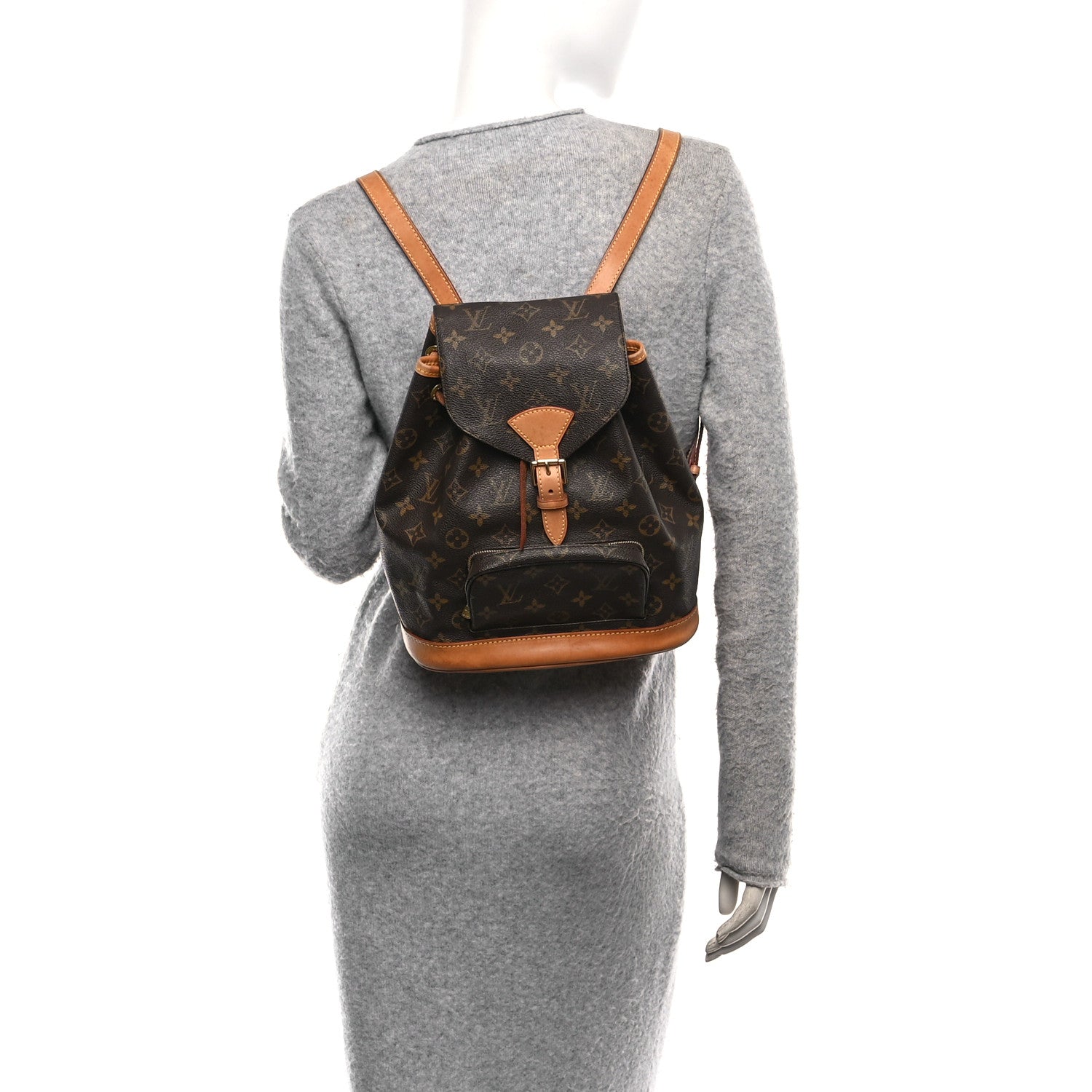 Louis Vuitton Monogram Montsouris MM Backpack 2 of 9