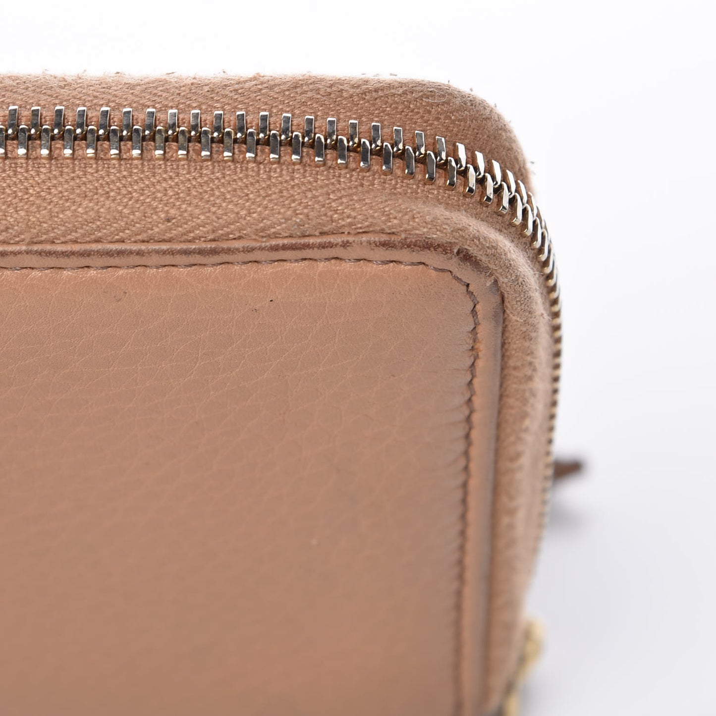 Calfskin Medium Soho Zip Around Wallet Camelia