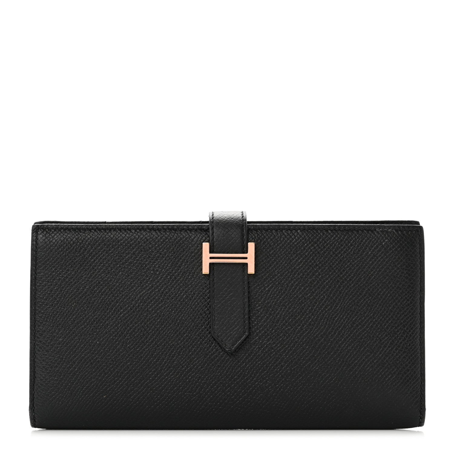 Hermes Epsom Bearn Gusset Wallet Black 1 of 9