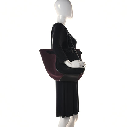 Proenza Schouler Calfskin Ruched Tote Black Chocolate Plum 2 of 10