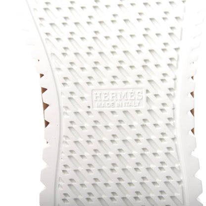 Hermes Woolskin Calfskin Womens Climb Sneakers 36 Brun Fume 8 of 10
