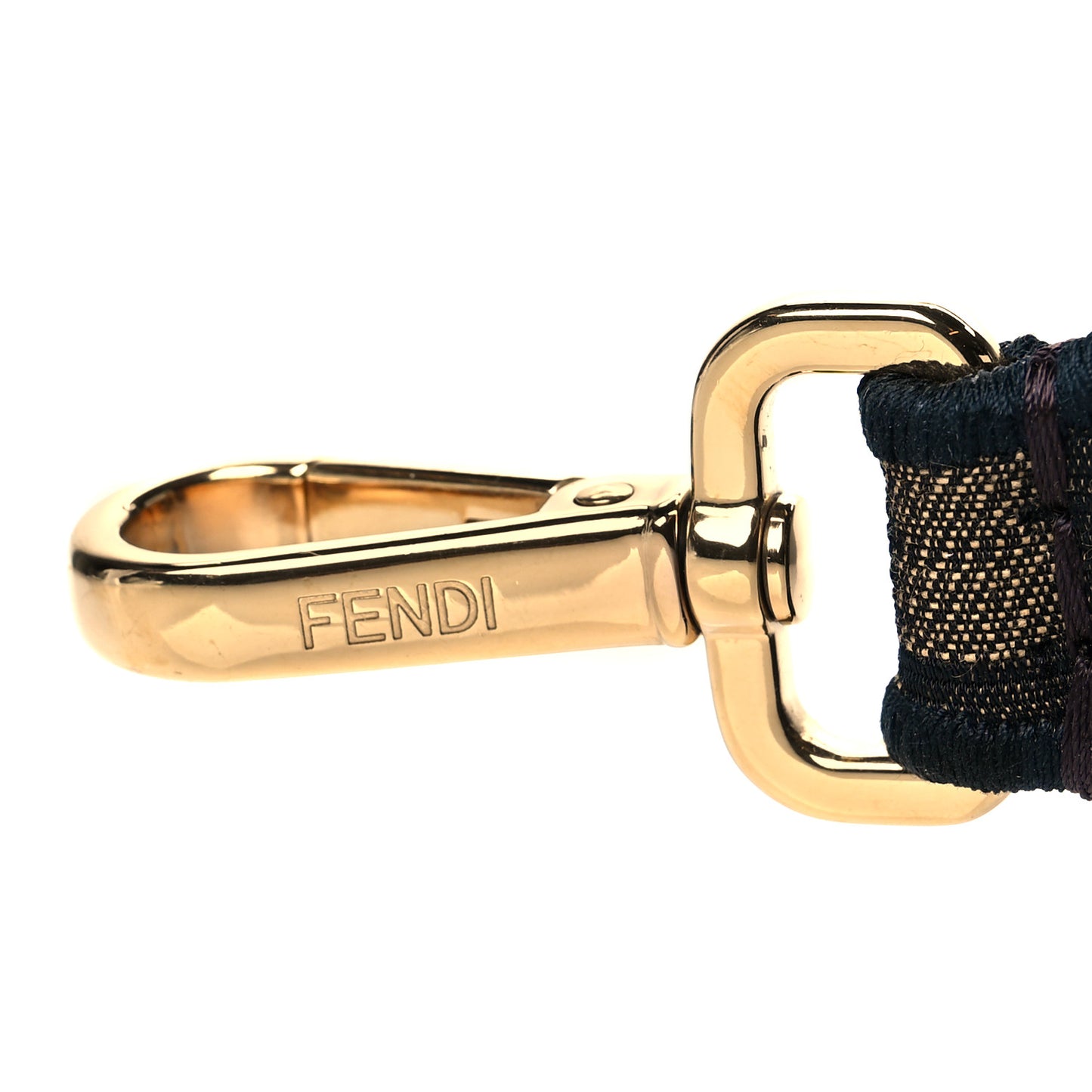 Fabric Jacquard FF 1974 Logo Threaded Edge Strap You Tobacco Moro Black