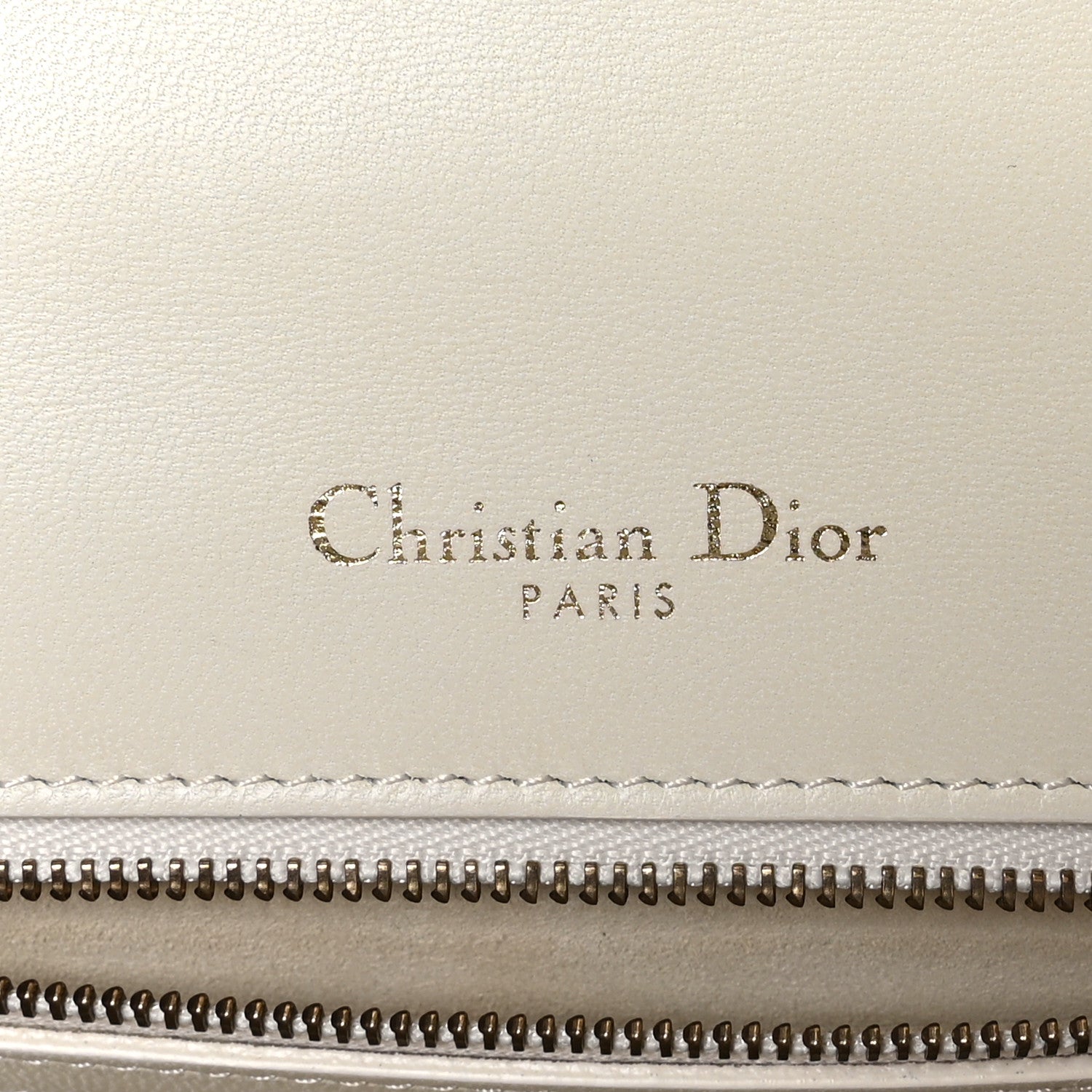 Christian Dior Lambskin Studded Medium Diorama Flap Bag Latte 6 of 8