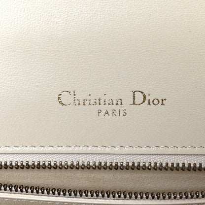 Christian Dior Lambskin Studded Medium Diorama Flap Bag Latte 6 of 8