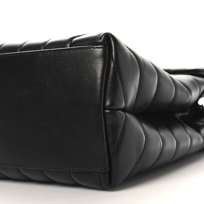 Saint Laurent Calfskin Y Quilted Monogram Monochrome Medium Loulou Chain Satchel Black 10 of 10