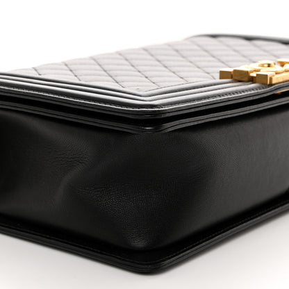 Chanel Calfskin Quilted New Medium Boy Flap Black 9 of 10