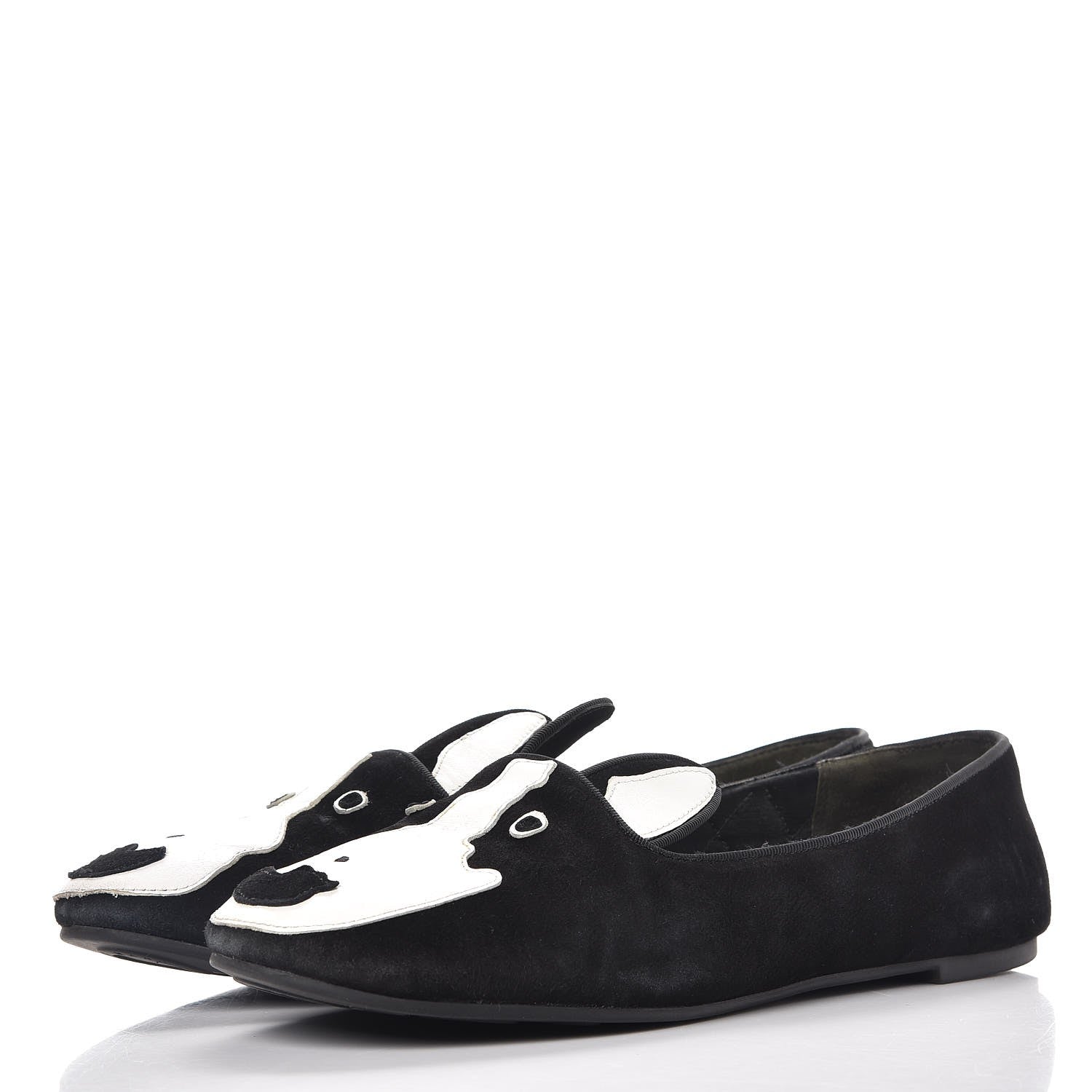 Marc Jacobs MARC By Suede Neville Dog Loafers 38.5 Black 4 of 17