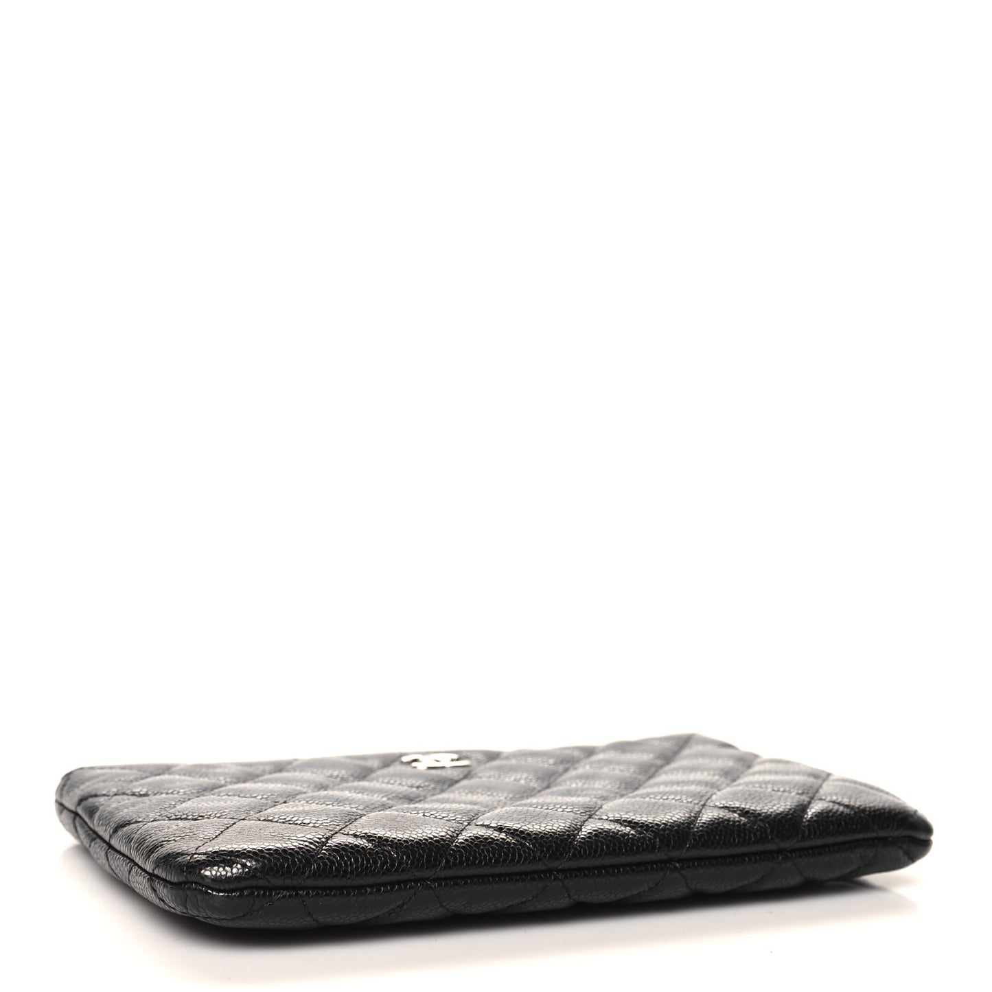 Caviar Quilted Cosmetic Case Black
