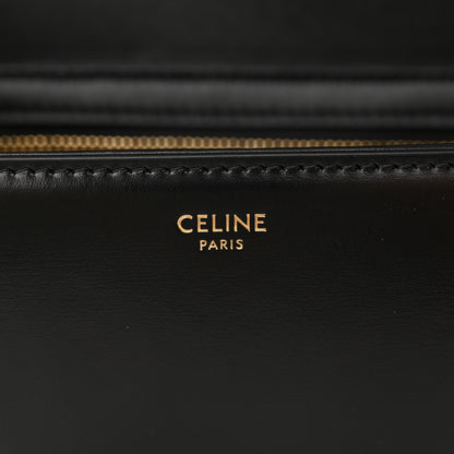 Celine Shiny Calfskin Teen Triomphe Black 6 of 10